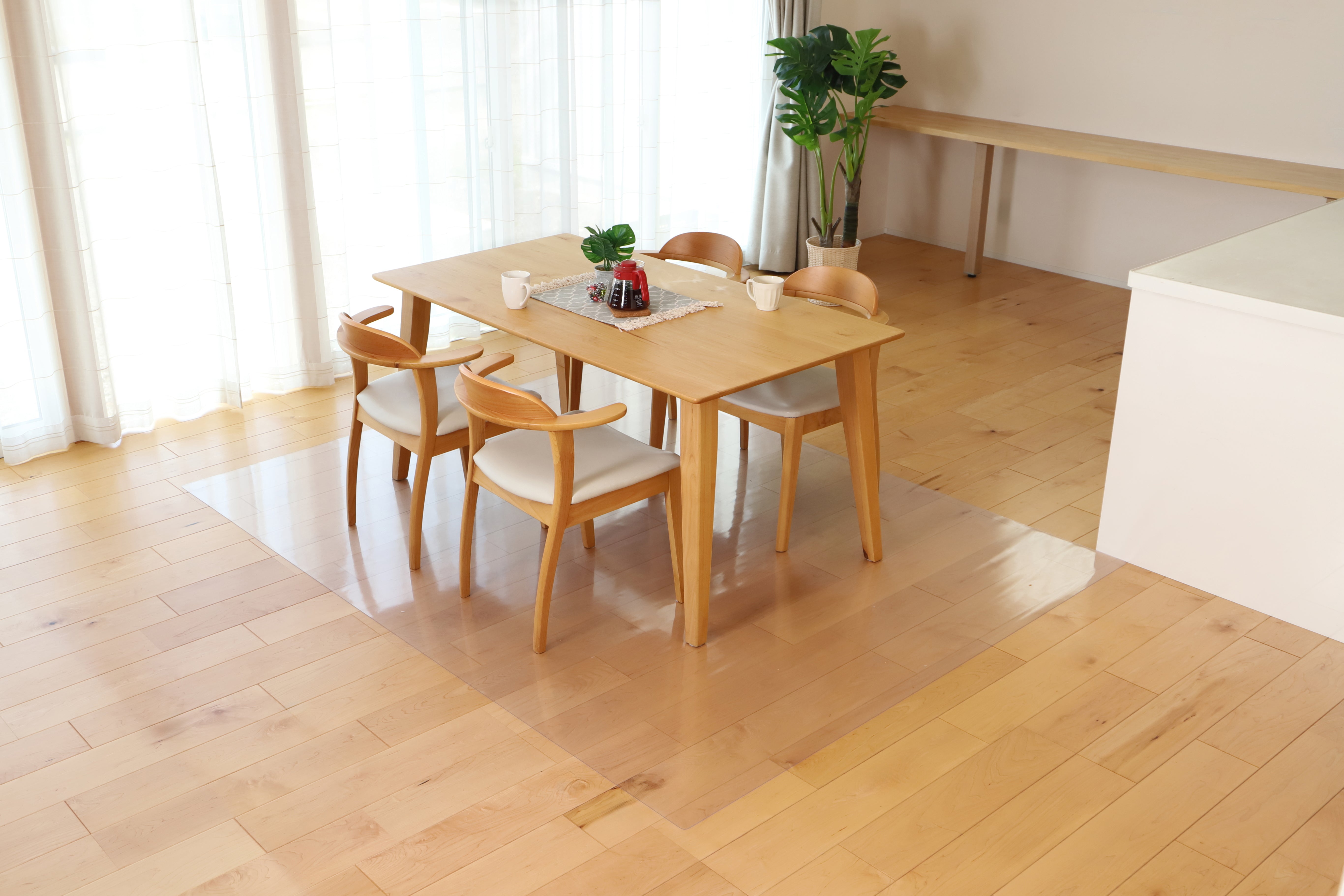 大島屋｜透明ダイニングマット 床保護用・防滑・防音 – oshimaya