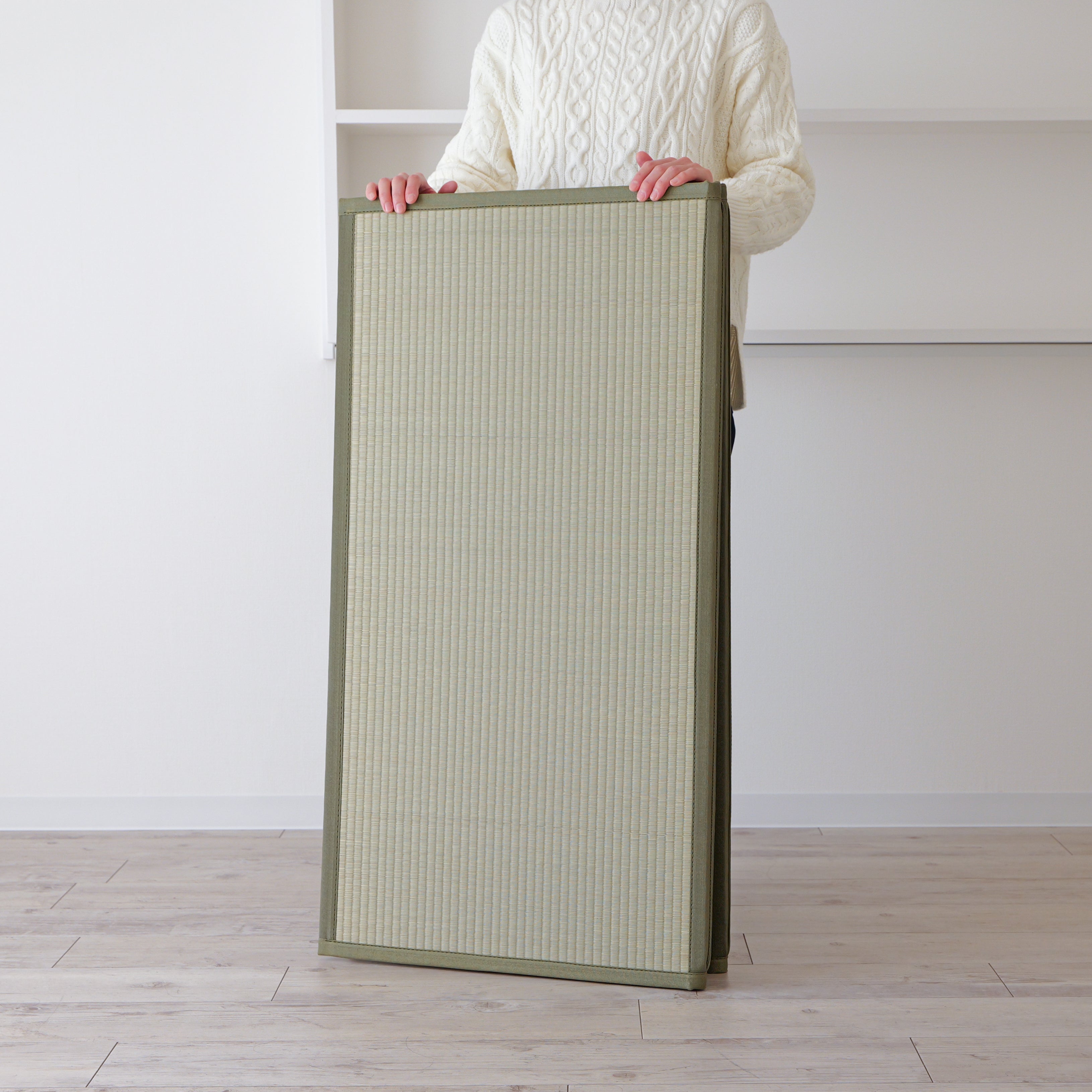 四つ折り畳マットレス (グリーン)