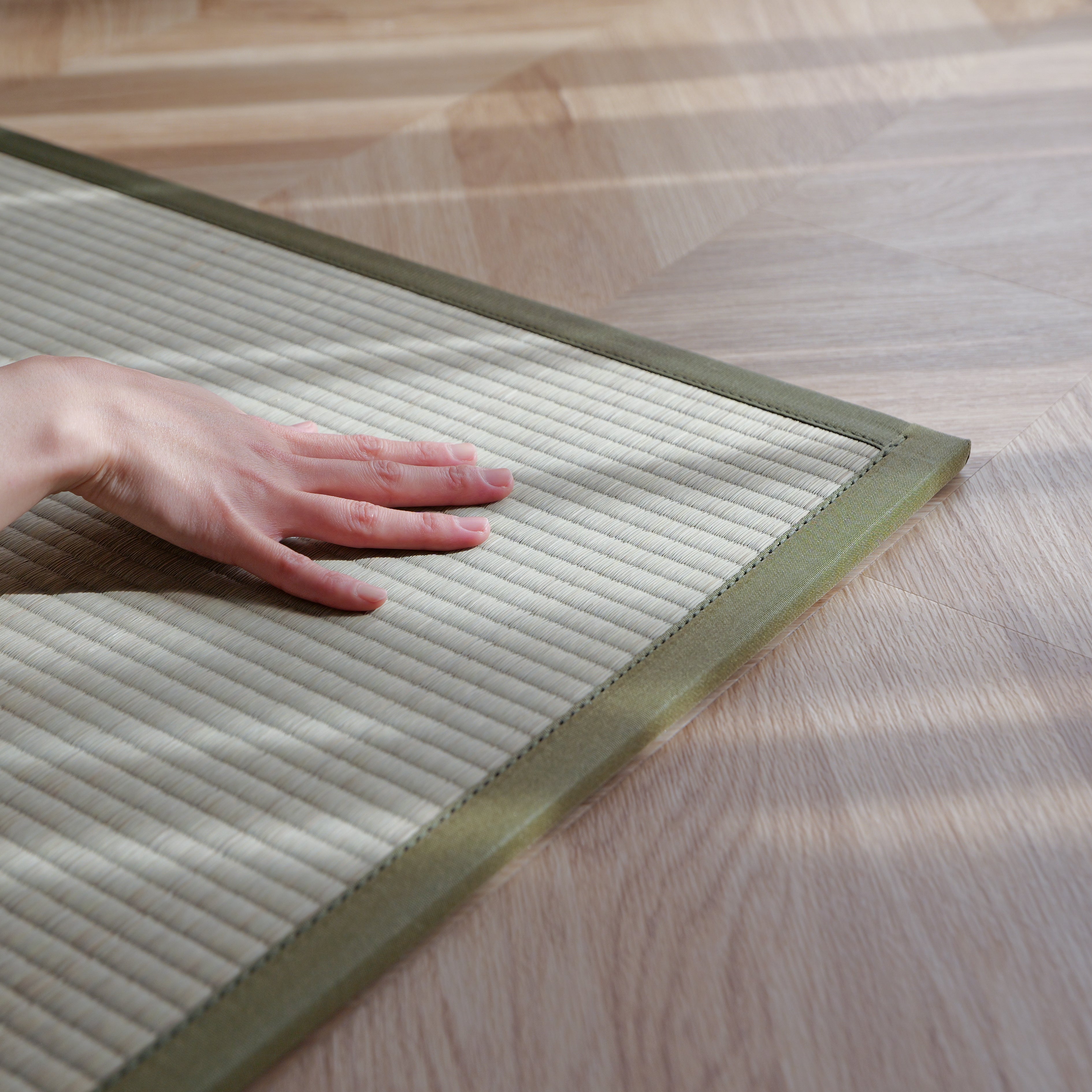 四つ折り畳マットレス (グリーン)