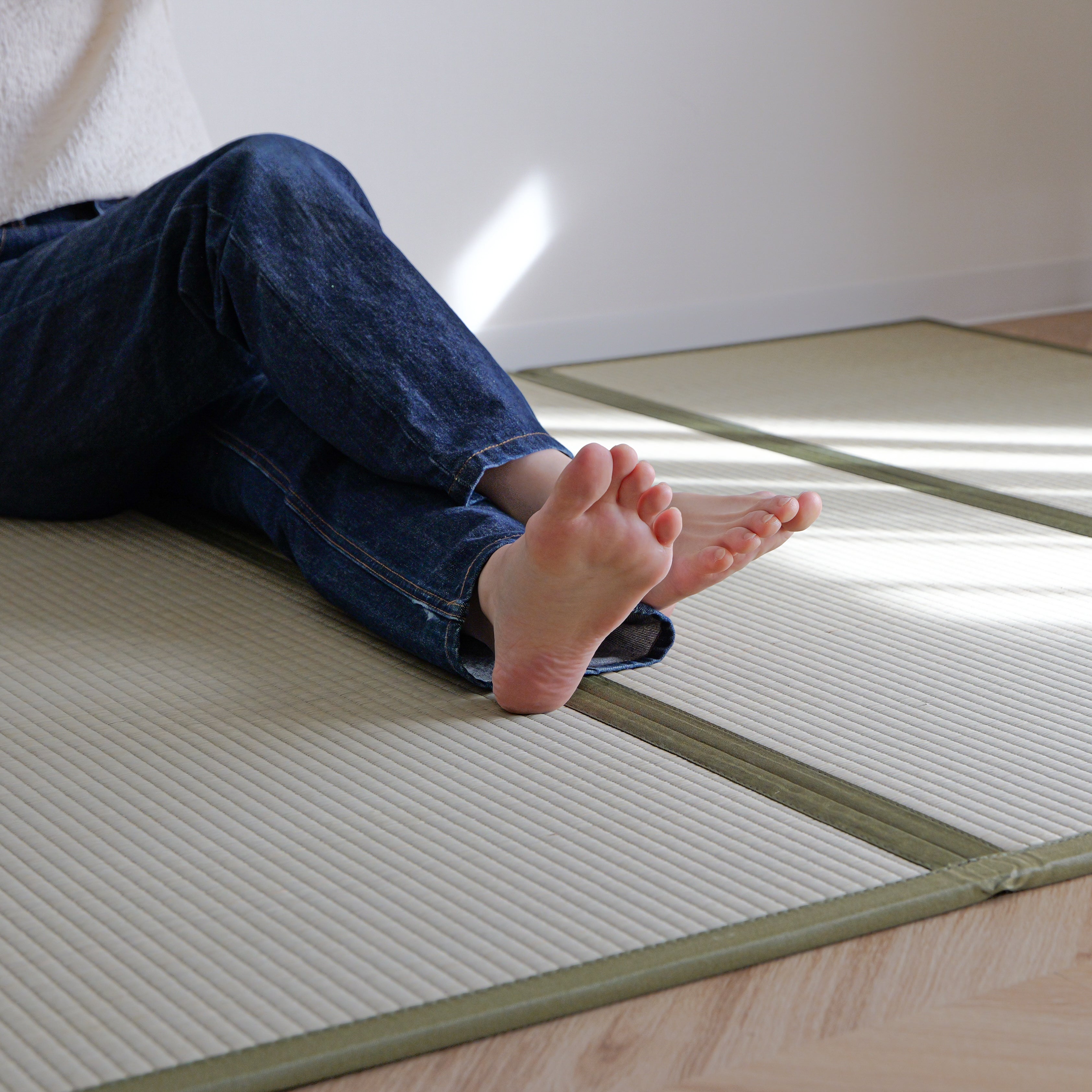 四つ折り畳マットレス (グリーン)