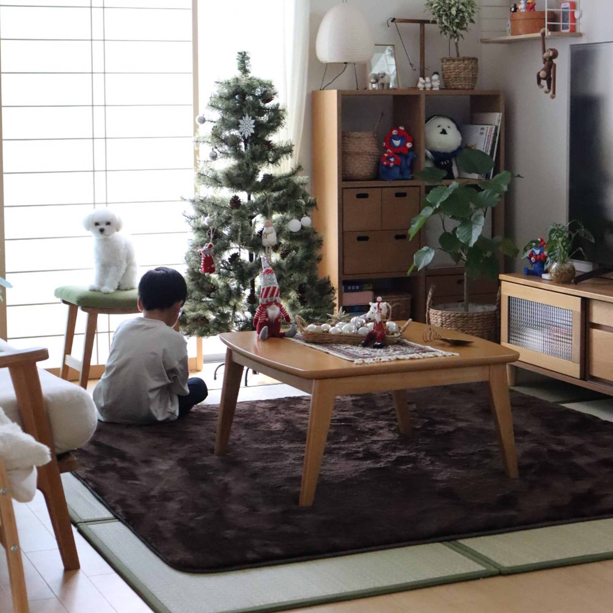 OSHIMAYA｜Orihime Bi-Fold Tatami Mat Natural Igusa – Compact