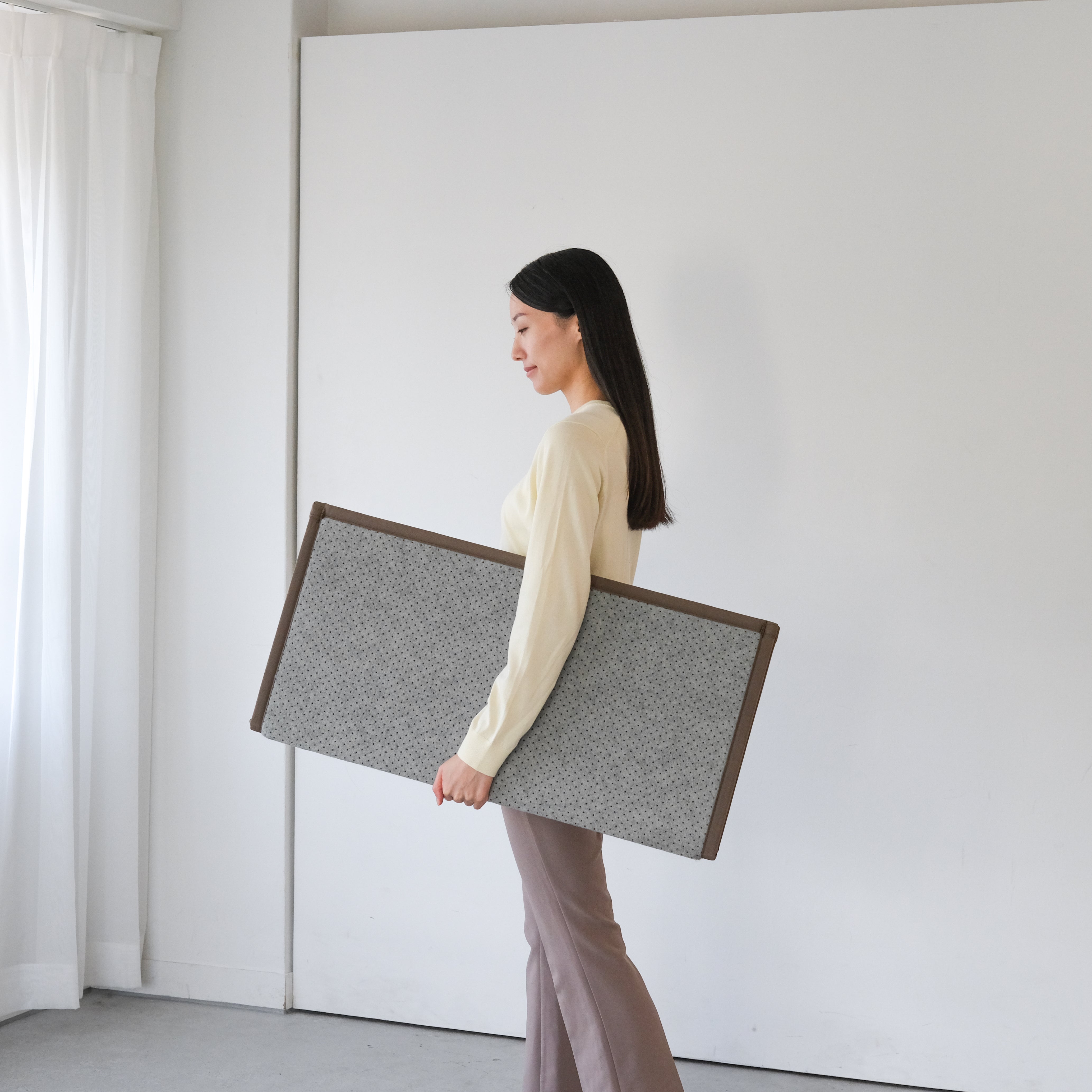 OSHIMAYA｜Orihime Bi-Fold Tatami Mat Natural Igusa – Compact