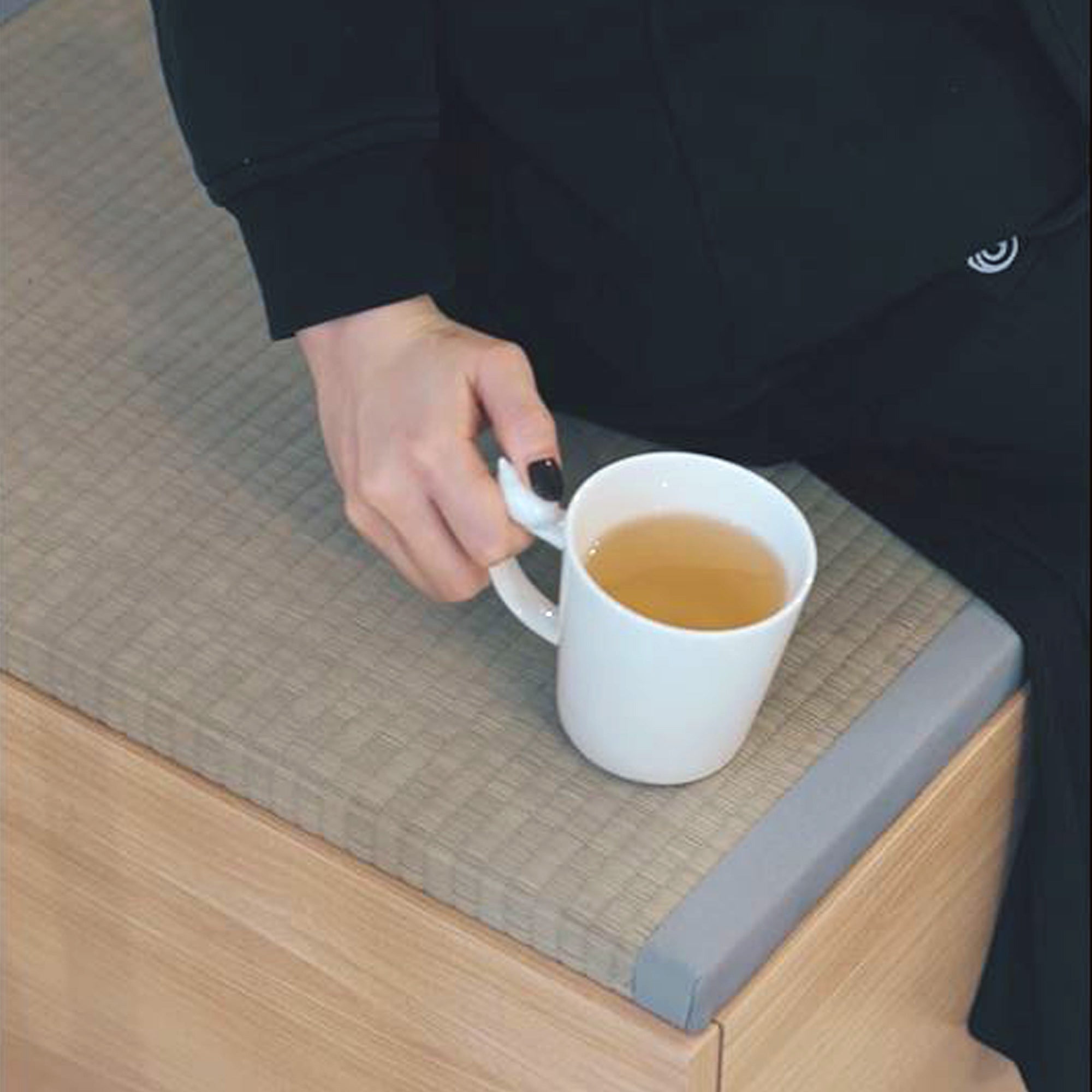 畳収納ボックスチェア ハイタイプ (ナチュラル)