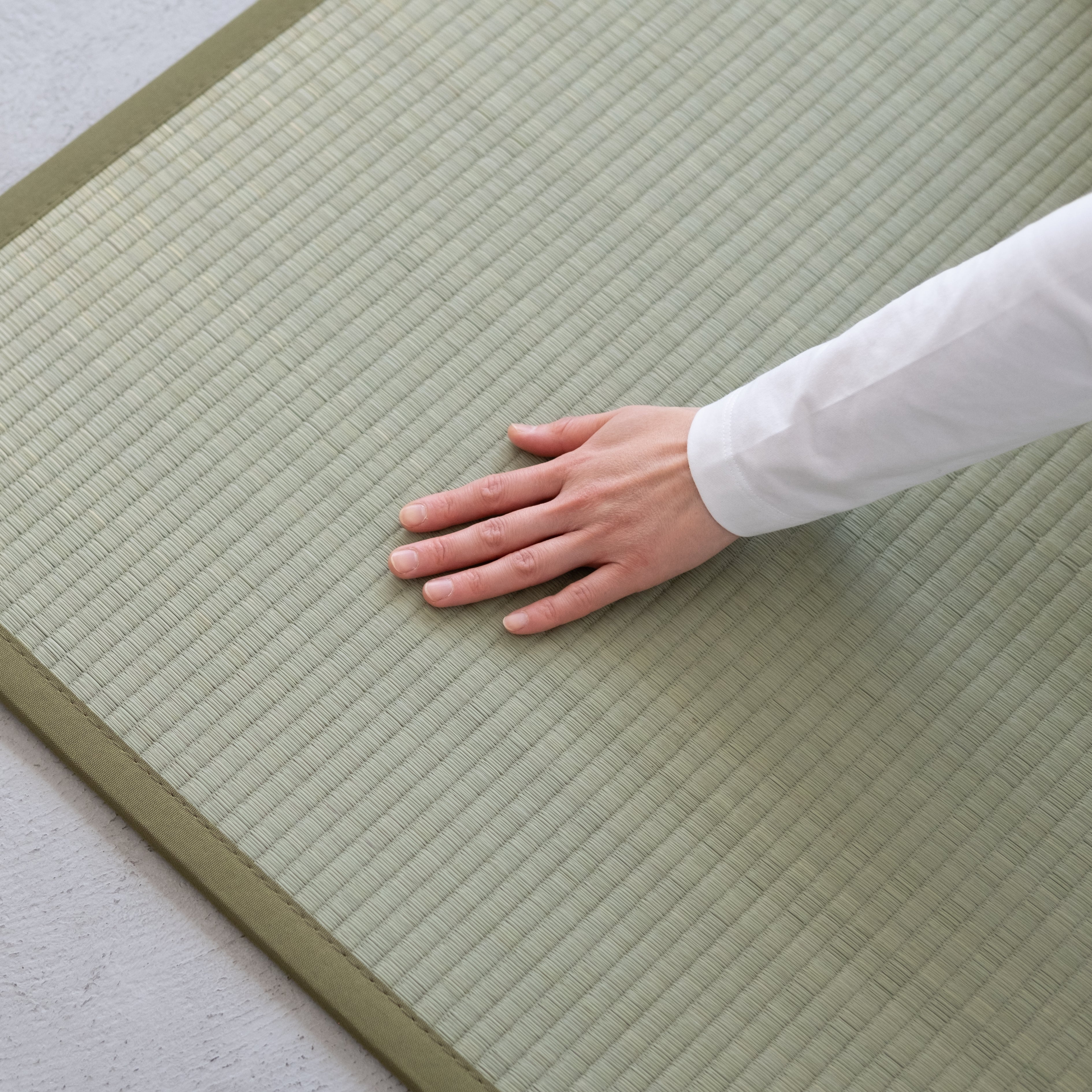 OSHIMAYA | Igusa 4-Layer Tatami Mat [Ao/Kusa] Natural, Foldable
