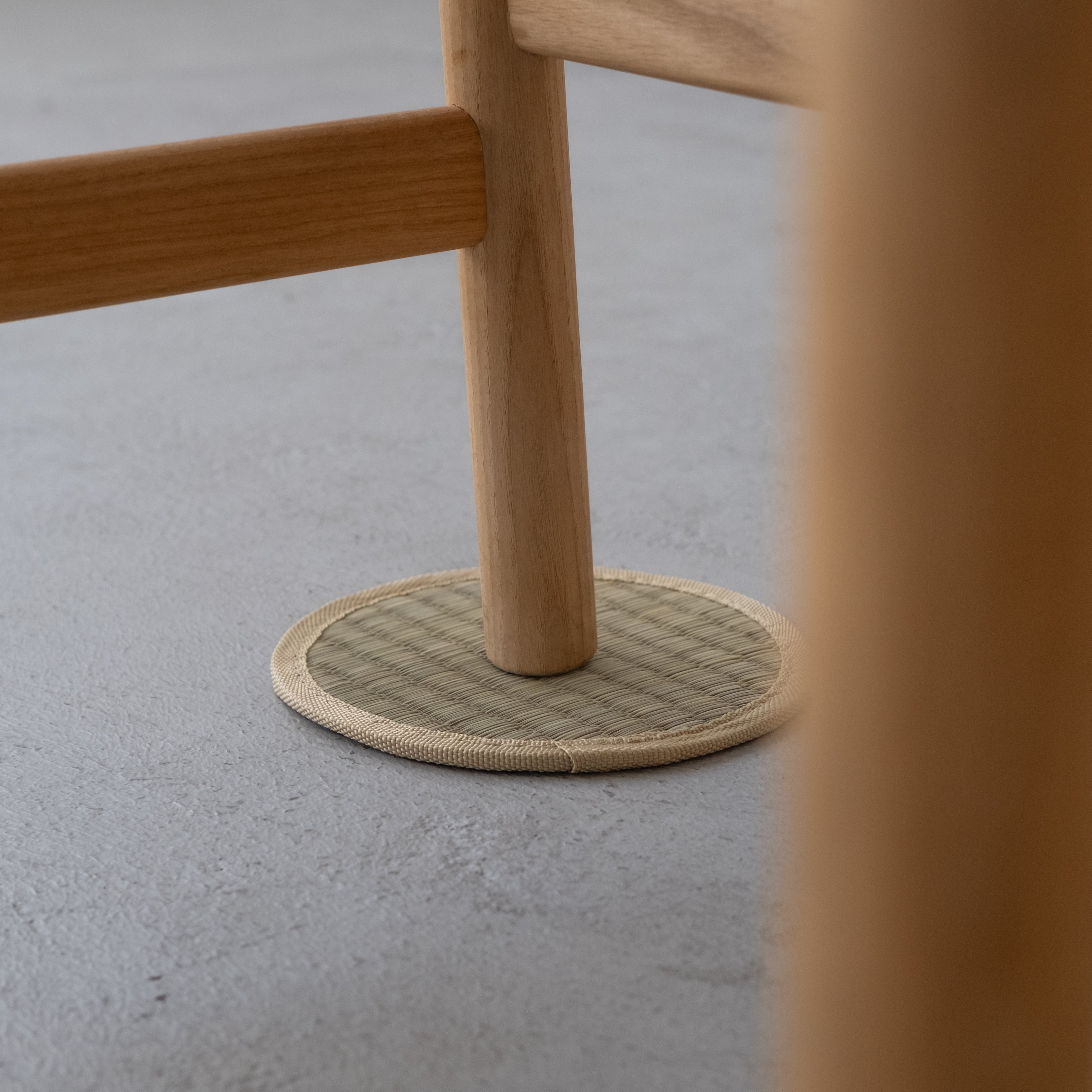 Mini Tatami Mat (Round Type, Beige)