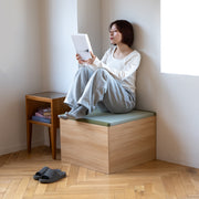 Tatami Storage Stool – High Type (Natural)