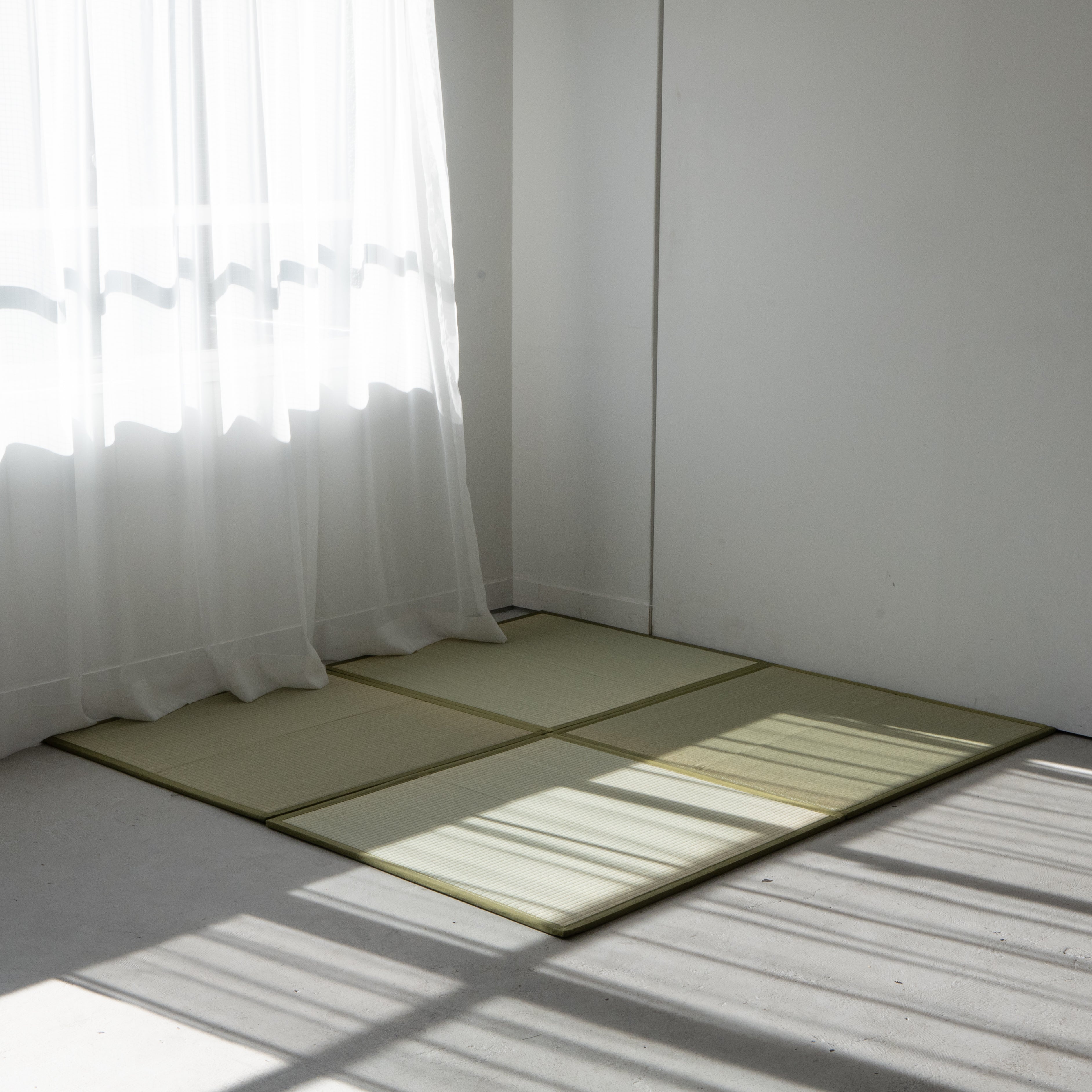 Two-fold tatami mat made of rush grass - Orihime