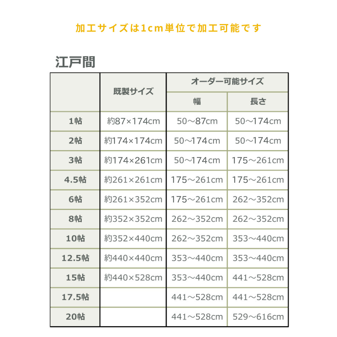 オーダー上敷き (江戸間)